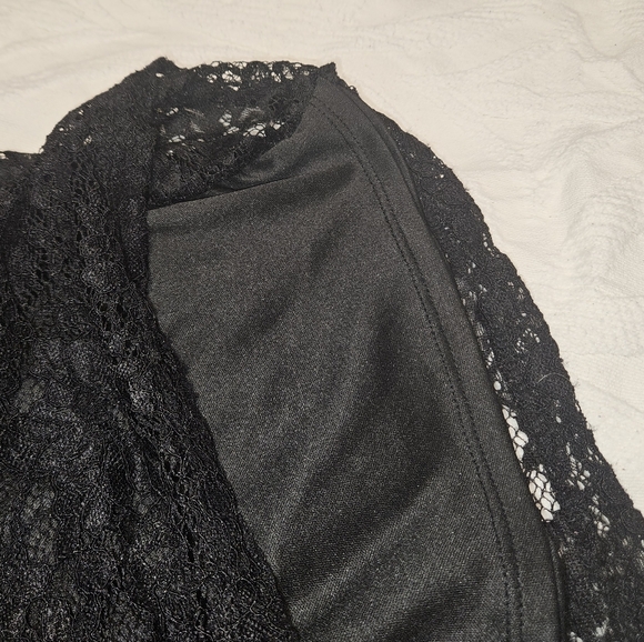 *FREE Sz S Black Lace Bodycon Dress - Picture 4 of 5